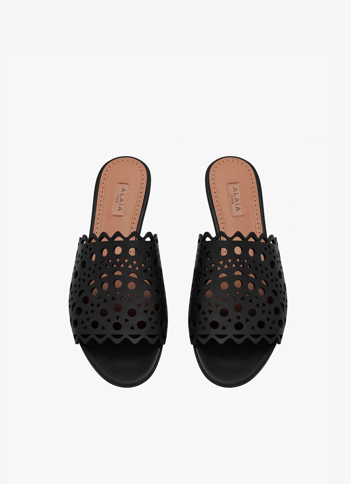 Mules Vienne en cuir ALAÏA MULES VIENNE EN CUIR NOIR